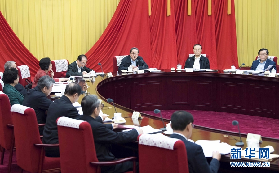12月22日，全國(guó)政協(xié)主席俞正聲在北京主持召開(kāi)政協(xié)第十二屆全國(guó)委員會(huì)第六十八次主席會(huì)議。 新華社記者 李濤 攝
