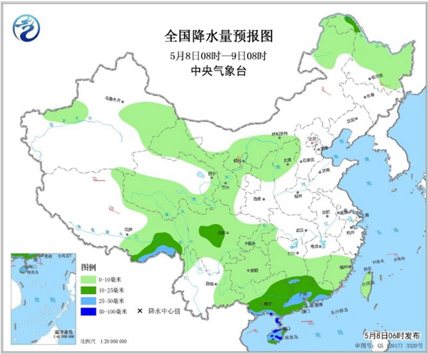 冷空氣要撤啦！今日全國降水整體弱 華南仍有強(qiáng)對(duì)流