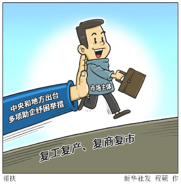 （圖表&middot;漫畫）［新華時(shí)評(píng)&middot;六保怎么保］幫扶