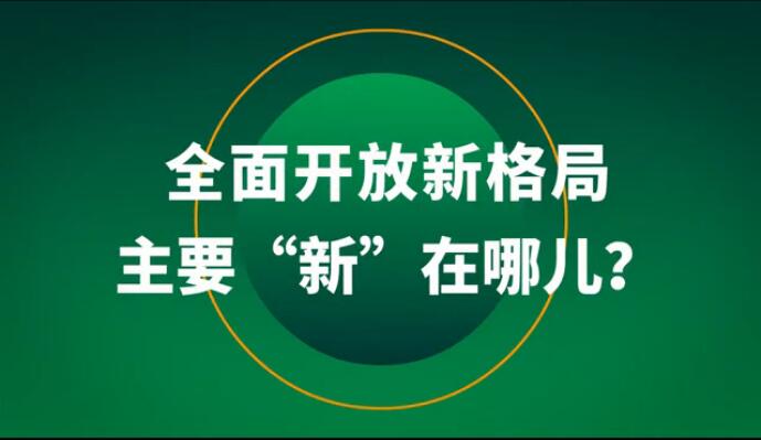 全面開放新格局主要&ldquo;新&rdquo;在哪兒？