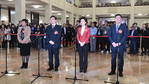 全國政協(xié)十三屆二次會議首場&ldquo;委員通道&rdquo;