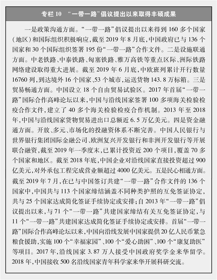 （圖表）[新時(shí)代的中國(guó)與世界白皮書(shū)]專欄10 &ldquo;一帶一路&rdquo;倡議提出以來(lái)取得豐碩成果