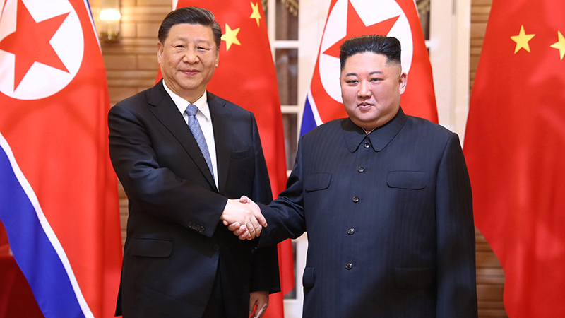 習(xí)近平同朝鮮勞動黨委員長、國務(wù)委員會委員長金正恩舉行會談