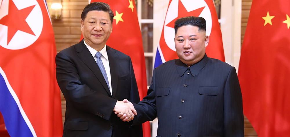 習(xí)近平同朝鮮勞動(dòng)黨委員長、國務(wù)委員會(huì)委員長金正恩舉行會(huì)談