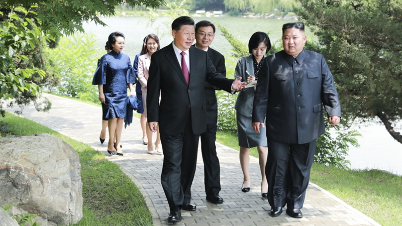 習(xí)近平會見朝鮮勞動黨委員長、國務(wù)委員會委員長金正恩