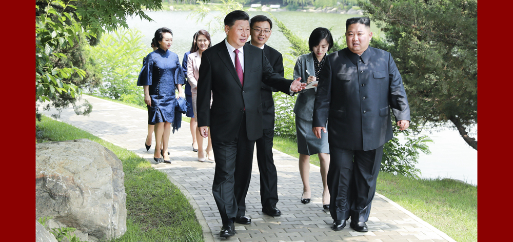 習(xí)近平會(huì)見朝鮮勞動(dòng)黨委員長、國務(wù)委員會(huì)委員長金正恩
