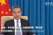 王毅：中方堅決反對人為制造所謂&ldquo;新冷戰(zhàn)&rdquo;